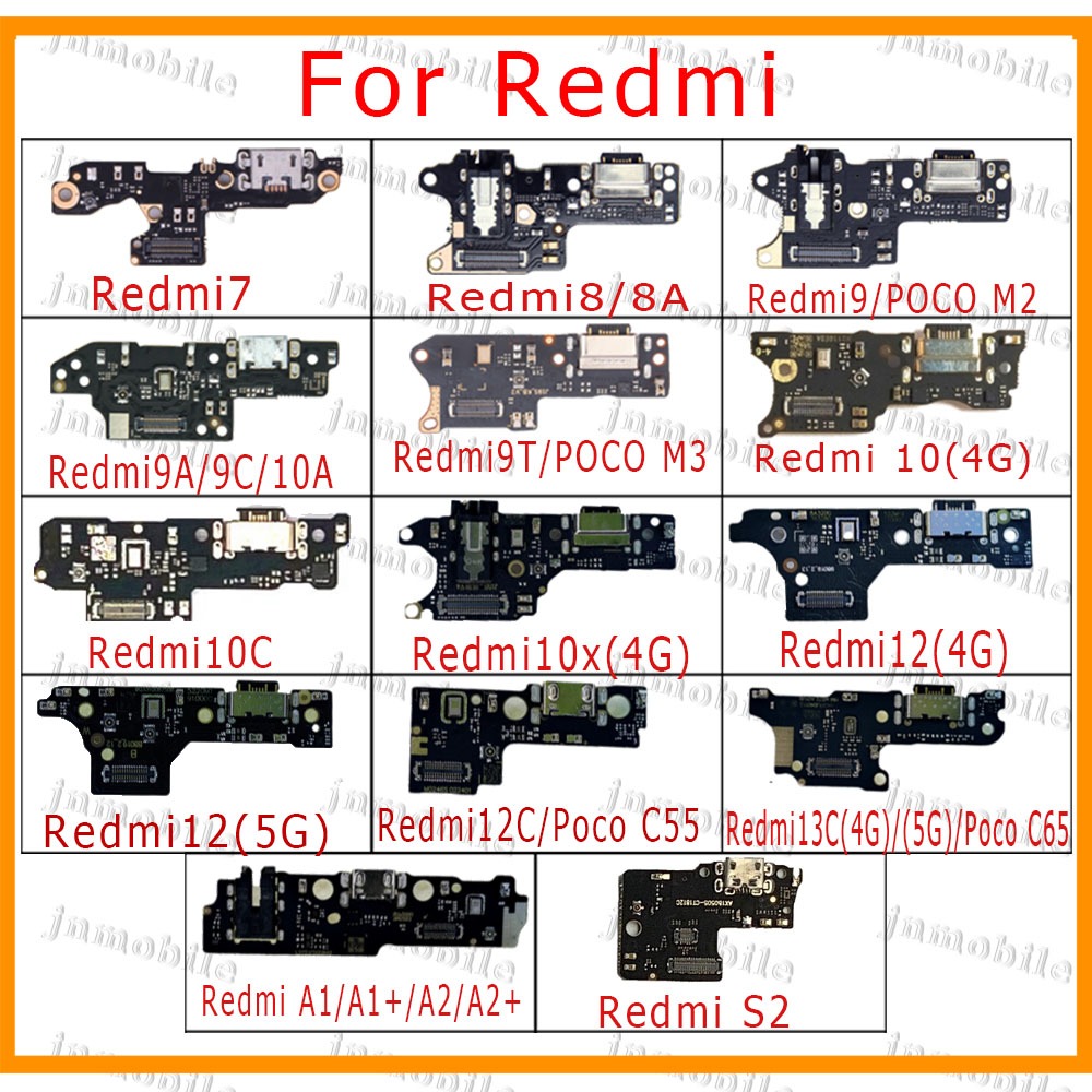 แท่นชาร์จ บอร์ดพอร์ตชาร์จ Redmi 7/8/8A/9/M2/9T/M3/9A/9C/10A/10(4G)/10C/10x(4G)/12(4G)/12(5G)/12C/C55