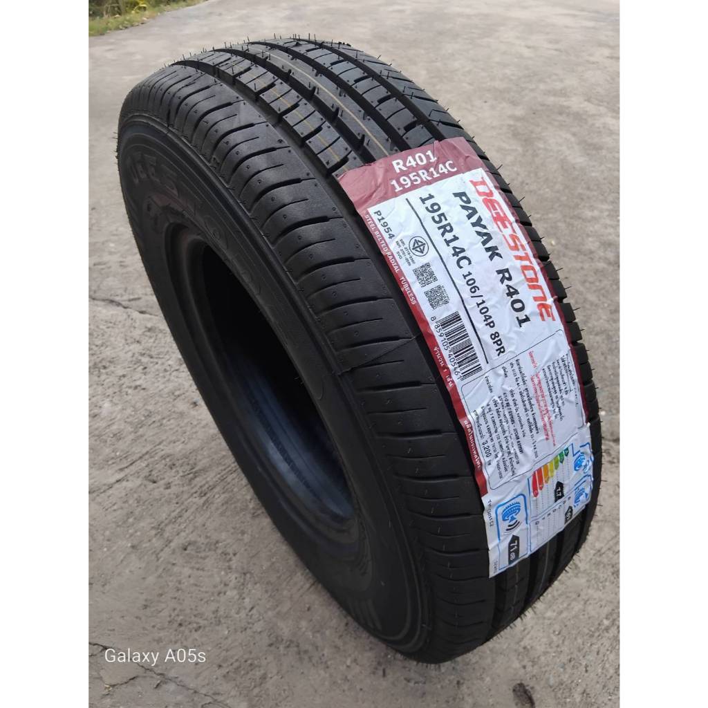 DEESTONE ยางรถปิคอัพรถกระบะบรรทุก ดอกยางR401  ขอบ14 รุ่น 195R14C ( 2 เส้น ) ยางใหม่ปี24