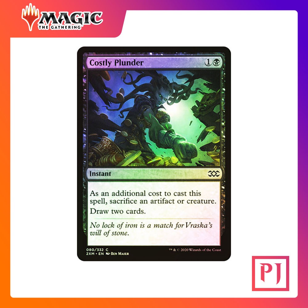 [MTG] Costly Plunder [2XM] [BLACK] [COMMON] [FOIL] [ENG] (การ์ดเมจิค / Magic the Gathering)