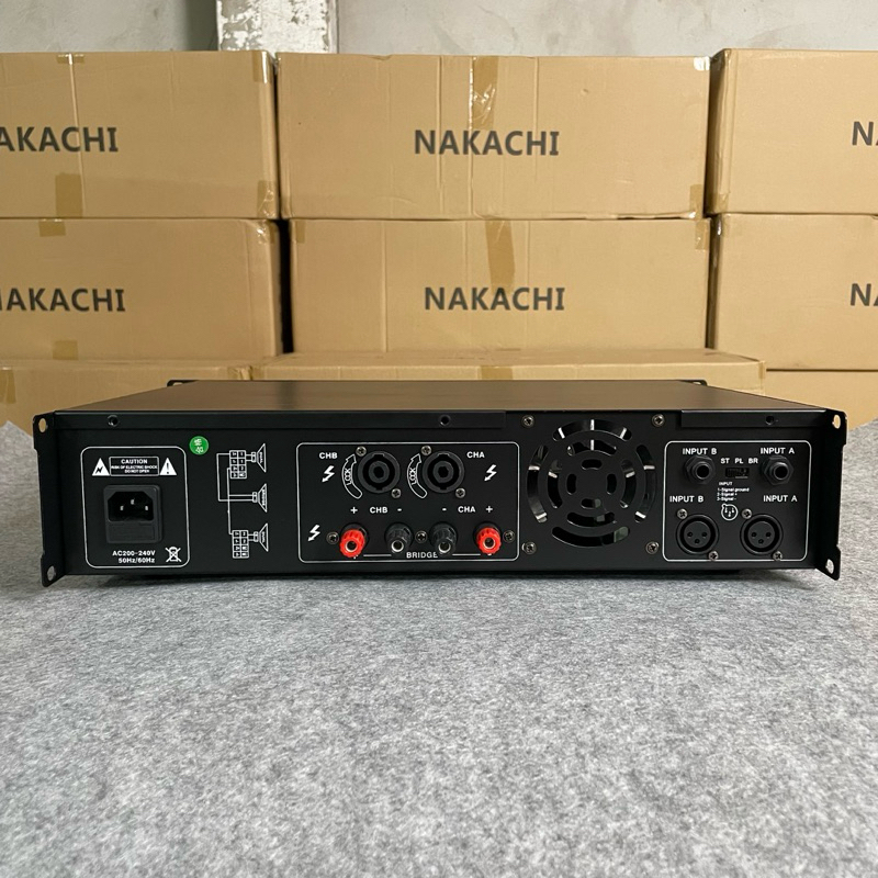 NAKACHI Nk-545 แอมป์ขยายเสียง 800W เพาเวอร์แอมป์ พร้อมสายสัญญาณ 2 เส้น รับประกัน 1 ปี - รูปที่ 5