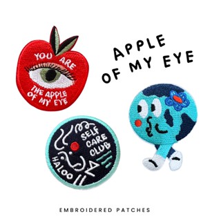ชุดตัวรีดลายปัก apple of my eye