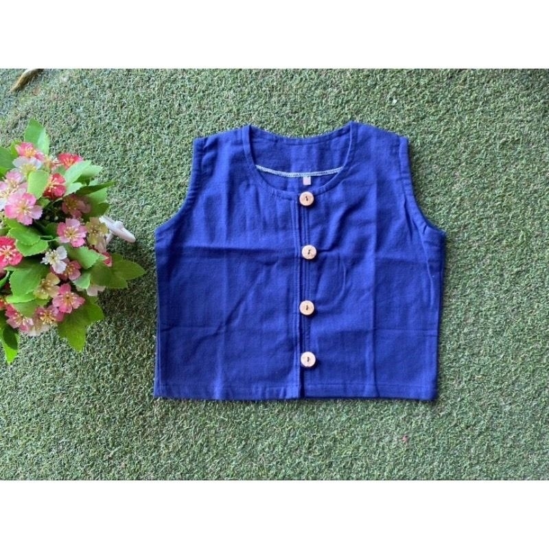 🌸เสื้อผ้าฝ้ายสีหม้อฮ้อมสีกรมของเด็กผู้หญิง💙💙
 - รูปที่ 5