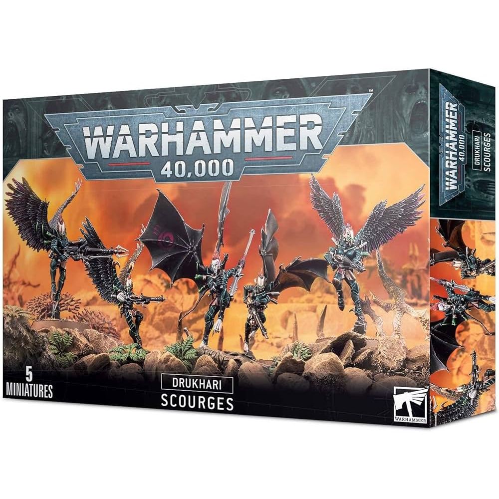 [200Bพร้อมส่ง] WARHAMMER 40K: DRUKHARI SCOURGES  โมเดลเกมสนามจำลอง