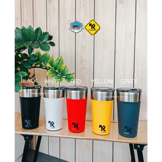 ❄️ แก้วเก็บอุณหภูมิ เย็น ร้อน Yellow Route Penguin Cup 20 oz. มาพร้อมฝา/หลอด มีที่เปิดขวดในตัว