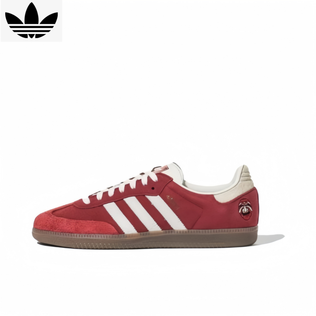 adidas originals Samba OG TAL สีแดง รองเท้าผ้าใบ（ของแท้ 100 %）