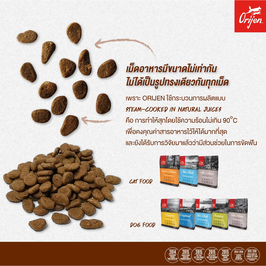 *1.8kg.* Orijen [แท้ ] อาหารแมว เกรด Holistic, Grain-Free จากแคนนาดา (โอริเจน) ราคา ถูกที่สุด ดีลบีเคเค แกลเลอรีภาพที่ 4