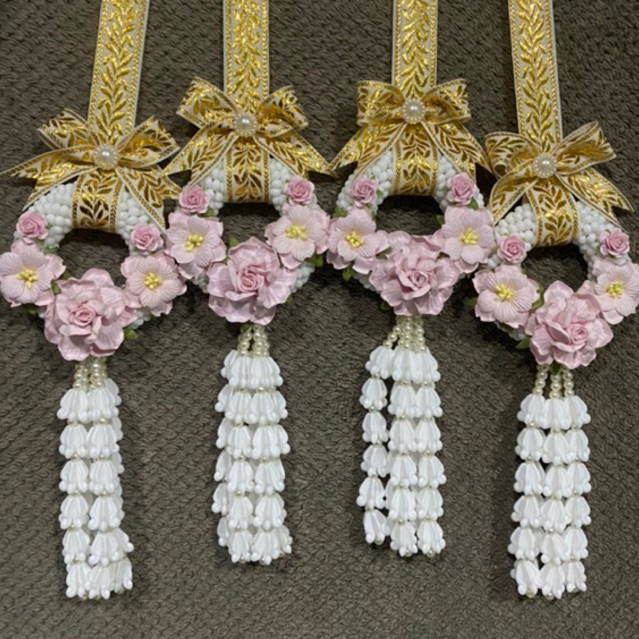 สินค้าพร้อมส่ง พวงมาลัยบ่าวสาว 1 คู่