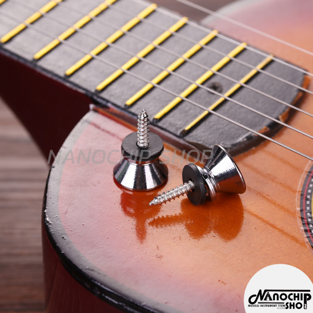 (พร้อมส่ง) หมุดล๊อคสายสะพาย (Strap Lock) หมุดล็อคสายสะพายกีต้าร์ สำหรับกีตาร์ เบส อูคูเลเล่ ลำโพง ชุด1ชิ้น - รูปที่ 5