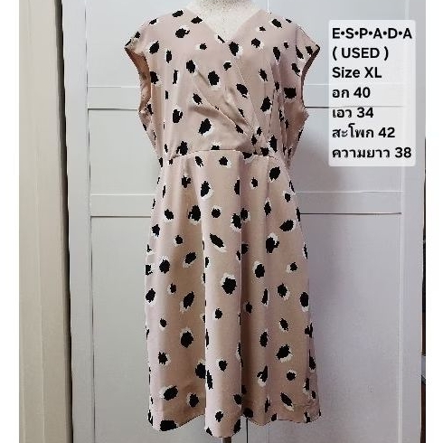 (Used like new) Espada Dress Size XL (40-34-42) เดรสเอสปาด้า