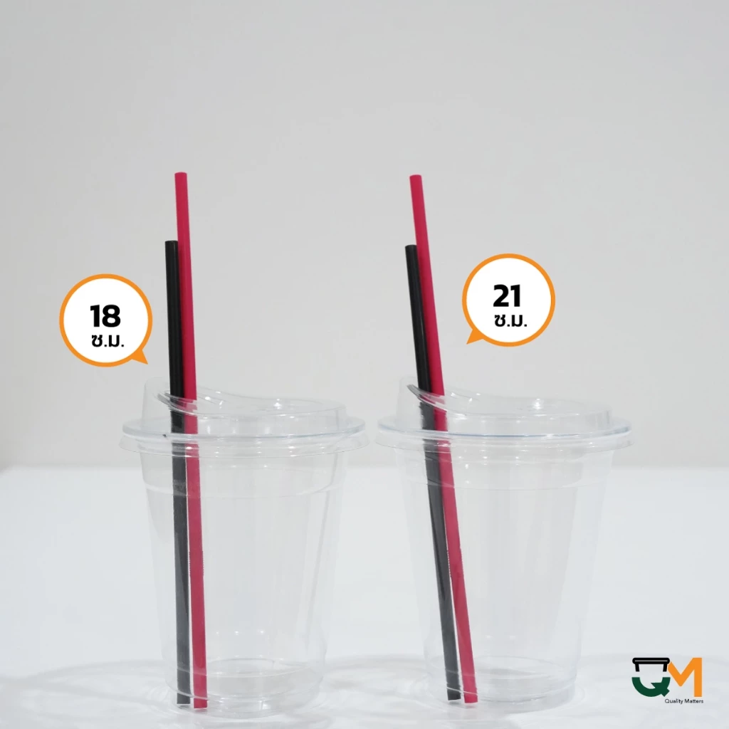 [[100 เส้น]] หลอดพลาสติก หลอดตรง 5 มิล ยาว 18 ซม หลอดกาแฟสำหรับแก้ว 12 / 14 ออนซ์ ห่อฟิล์ม thumbnail 4