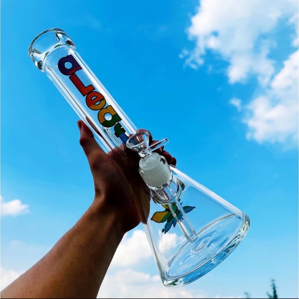 9มิล บ้องแก้ว35CM ขนาดใหญ่ คัพสายเขียว โจ๋14MM คุณภาพดี ครบชุดพร้อมใช้งาน Bong Glass
