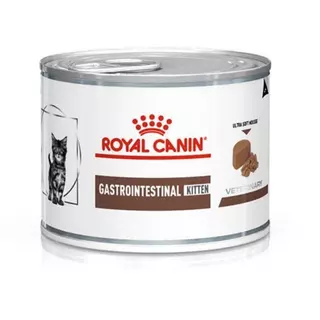 Royal Canin Gastrointestinal Kitten 195g Gastro Intestinal สำหรับแมวท้องเสีย จำนวน12กระป๋อง