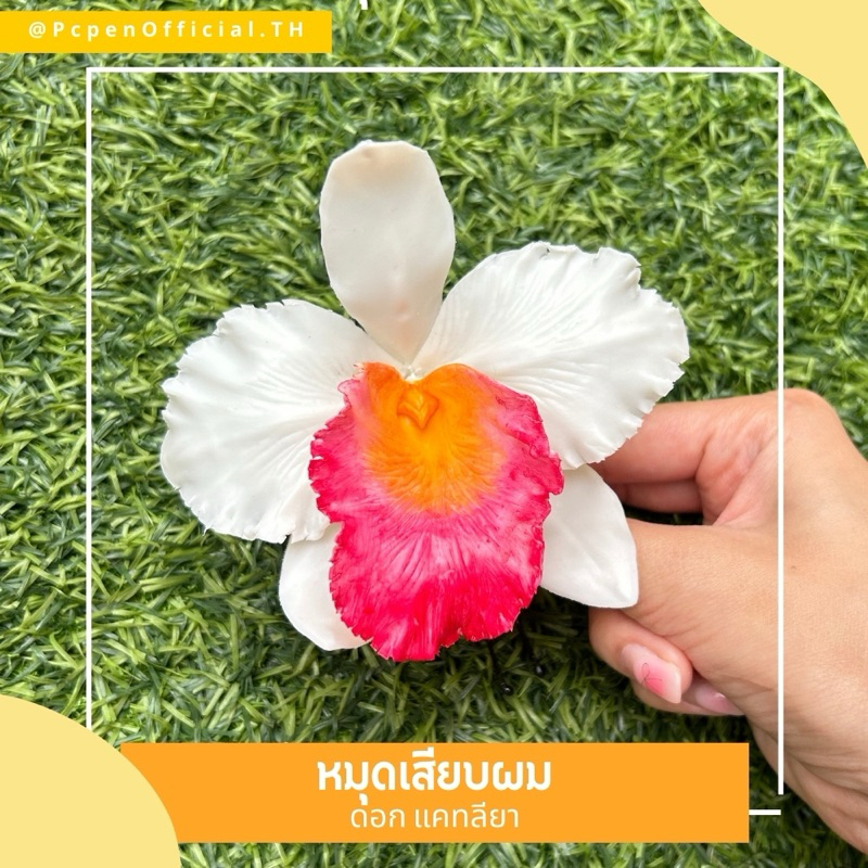 หมุดเสียบผม ดอกแคทลียา สายตาทุกคู่จงมองมา ใส่แล้วเป็นสาวงามที่สุด✨ ราคา ถูกที่สุด ดีลบีเคเค แกลเลอรีภาพที่ 5