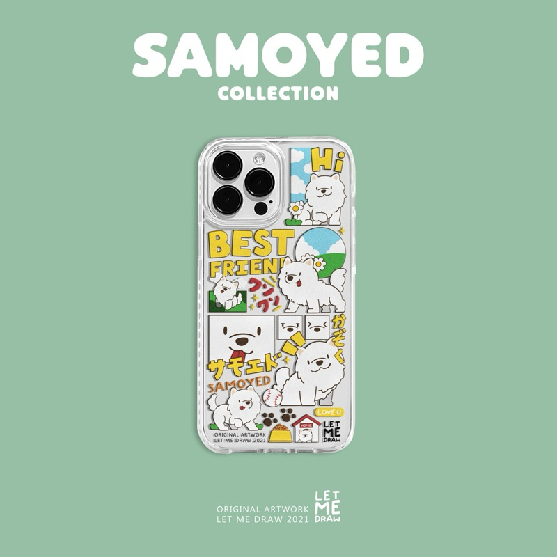 เคสไอโฟน Case for iPhone 15/16/17 ลาย “SAMOYED” *แจ้งรุ่นและสีของโทรศัพท์ทางแชท*