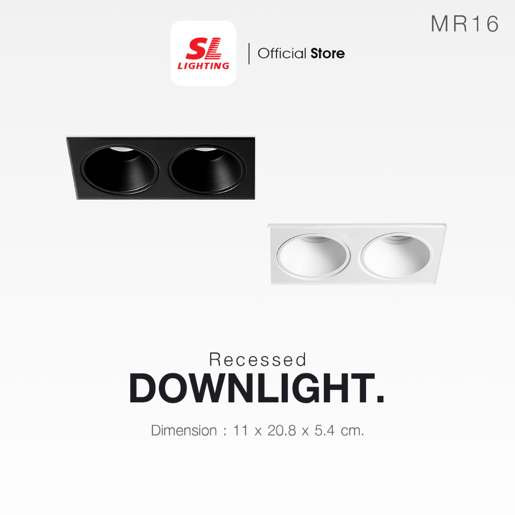 SL LIGHTING | Recessed Downlight โคมไฟดาวน์ไลท์ฝังฝ้า รุ่น SL-6-579-2 ขั้วGU5.3 มีสต็อก จัดส่งสินค้าทุกวัน