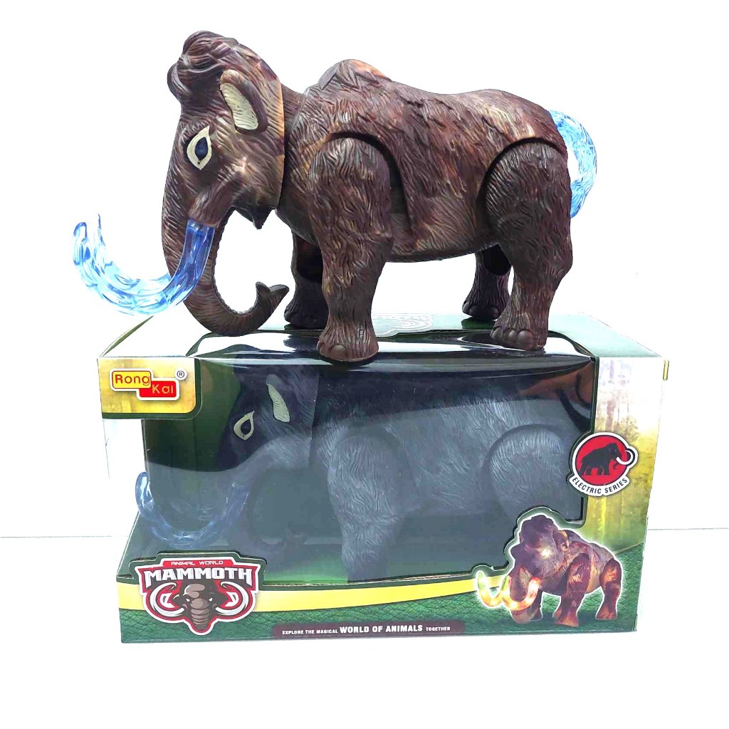 ช้าง แมมมอช MAMMOTH ใส่ถ่าน เดินได้ มี เสียง มีไฟ  ตรงปก พร้อมส่ง ส่งเร็ว ในไทย เทสก่อนส่ง  6628