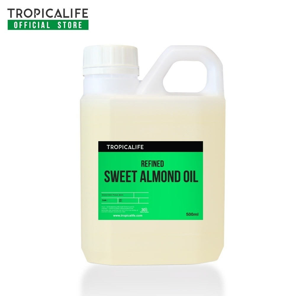SWEET ALMOND OIL น้ำมัน สวีทอัลมอนด์ เกรดรีไฟน์ น้ำมันบำรุงผิว น้ำมันนวด ออยล์ทาผิว By TROPICALIFE - รูปที่ 4