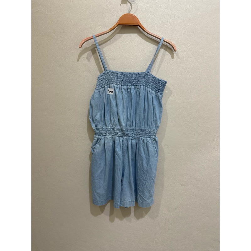 ด292 เอี๊ยมกางเกงขาสั้นเด็กผู้หญิงแบรนด์Gap