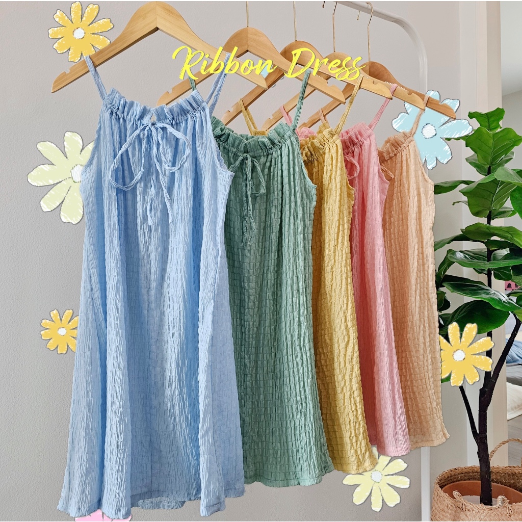 Daisy Dress เดรสสายเดี่ยวใส่เที่ยวทะเล น่ารักมาก สินค้าพร้อมส่ง