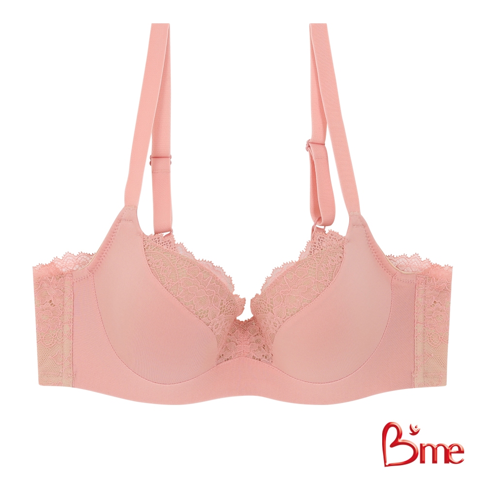 B'me เสื้อชั้นในมีโครง รุ่น ME1C73 สีน้ำตาล สีส้มแซลม่อน (ลูกไม้ลาย Cordia) New M.6