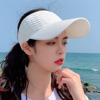 หมวกแก๊ป หมวกเบสบอล ดวงอาทิตย์ กีฬา visor สไตล์เกาหลี