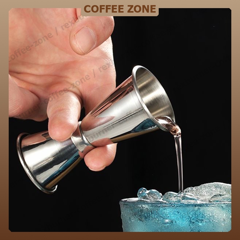 【สินค้าพร้อมส่ง】จิกเกอร์  สแตนเลส พลาสติก แก้วตวงน้ำเชื่อม จิกเกอร์ตวง ถ้วยตวงเหล้า Jigger ที่ตวงเหล้า