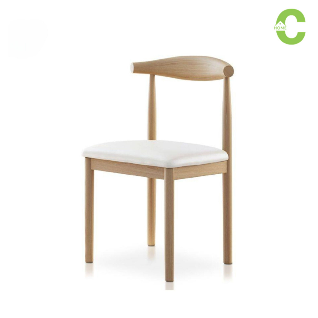 HOMEC เก้าอี้กินข้าว เก้าอี้ลายไม้ ลายไม้ 2 สี โครงเหล็กลายไม้มีสองโทนสี Wood chair