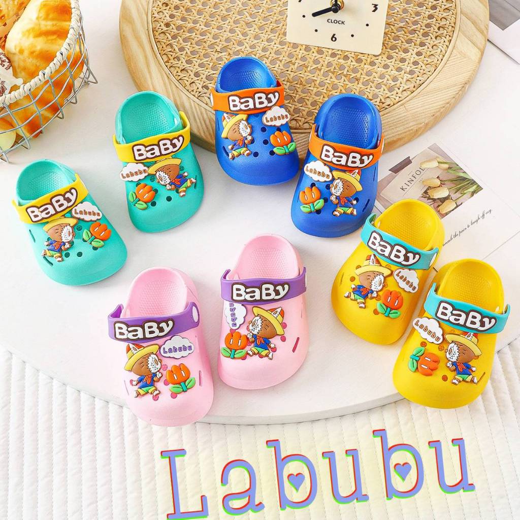 รองเท้าแตะรัดส้น รองเท้าเด็กลายการ์ตูน น่ารักๆ ใส่สบาย น้ำหนักเบา 🧸พร้อมส่งในไทย