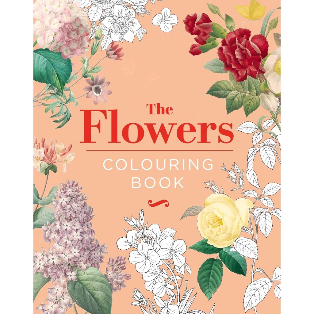 The Flowers Colouring Book Hardback Gift Edition - Arcturus Creative Colouring