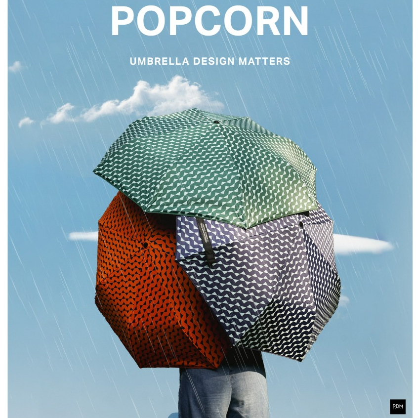 PDM ร่มพับ POPCORN 3 ตอน ลาย Stride  ขนาด 20นิ้ว