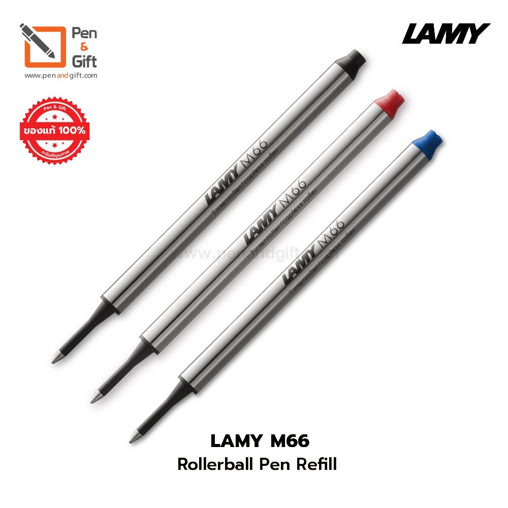 LAMY M66 Rollerball Pen Refill Medium M , B - ไส้ปากกาโรลเลอร์บอล ลามี่ M66 หัว M , B (Penandgift)