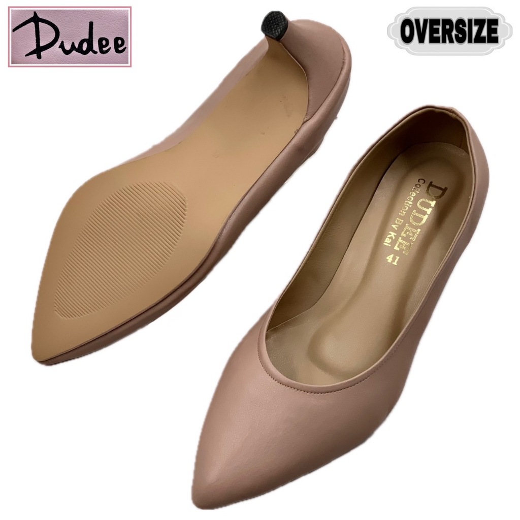 รองเท้าส้นสูง (SIZE 41-48) DUDEE SHOES (D17,OVERSIZE) แถมฟรีที่กันกัด - รูปที่ 6