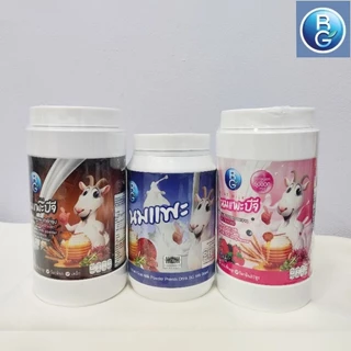 นมแพะบีจีมิลค์ นมแพะแท้นมแพะธรรมชาติ ไม่เติมสารอาหาร BGMilk แบบกระปุกขนาด 600g.