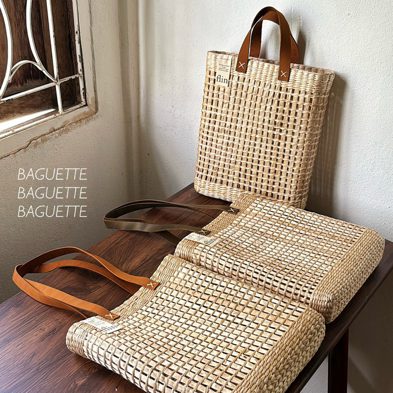 พร้อมส่ง FLIN Baquette Laptop Bag กระเป๋าสานใส่โน้ตบุ๊ค