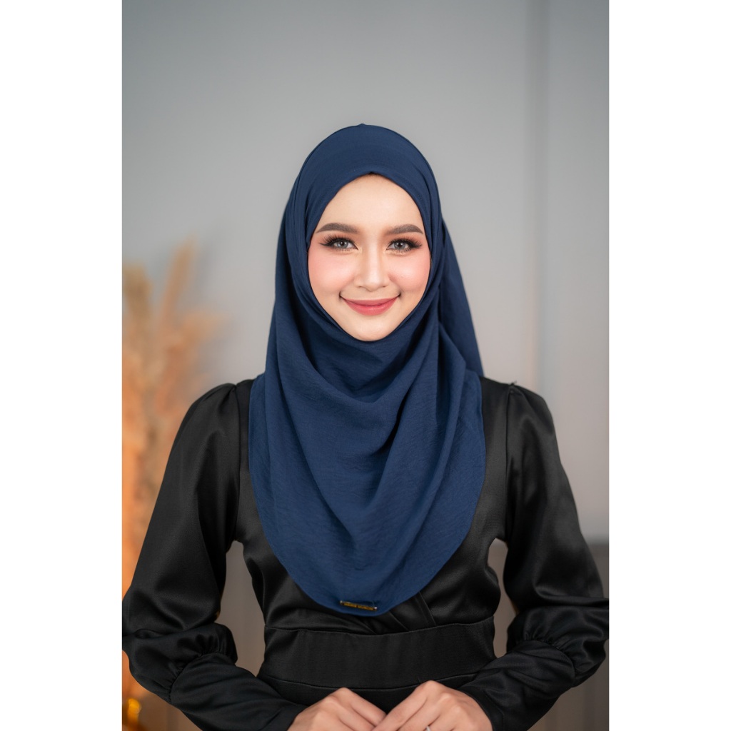 HL91ฮิญาบรุ่น  FARA HIJAB (ฟาร่า)  ผ้าคลุมผม มุสลิม แบบสำเร็จ เสื้อผ้ามุสลิม อิสลาม