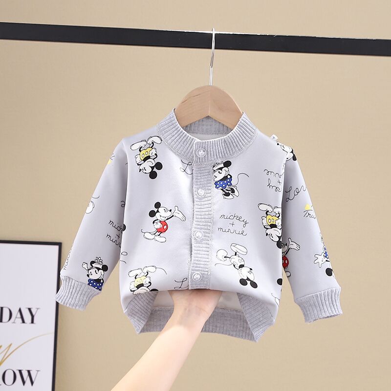 เสื้อกันหนาวเด็ก เสื้อคลุมเด็ก เหมาะสำหรับเด็ก 6​เดือน-3 ป​ี