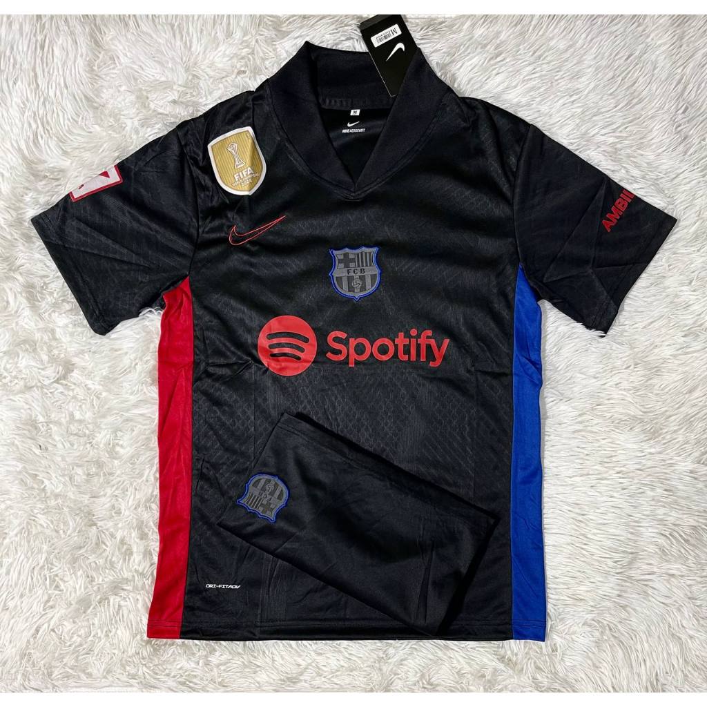 เสื้อฟุตบอล ทีมบาร์เซโลน่า เสื้อพร้อมกางเกงชุดกีฬา 2024/2025 เหนือผ้าดีใส่สบาย