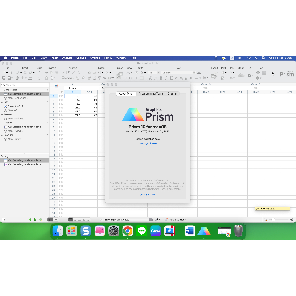 Graphpad Prism 10.x โปรแกรมรวิเคราะห์ผลทางด้านสถิติ สำหรับ Win และ Mac