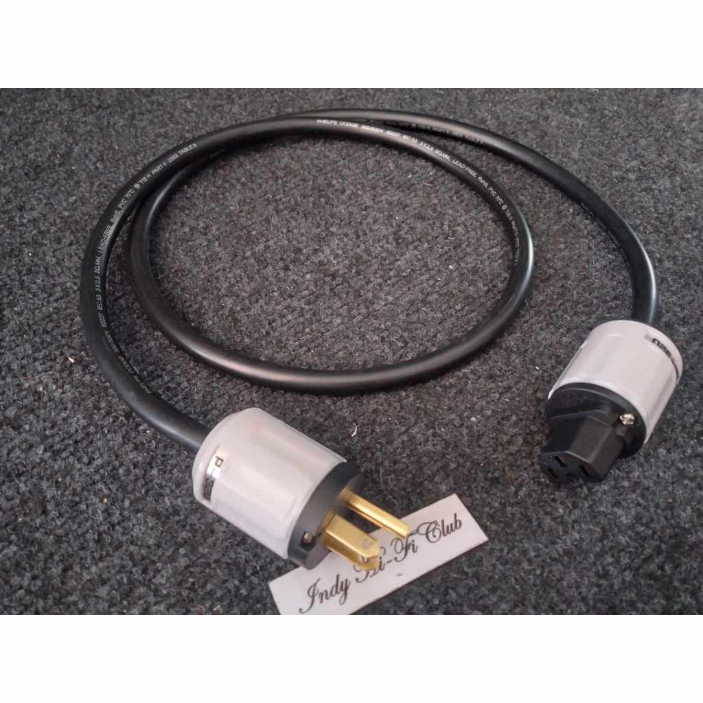 แบบไม่หุ้มตาข่าย สายไฟ Phelps Dodge 3x2.5 sq.mm Premium Copper (OFC) หัวท้าย ชุบทอง ,โรเดียม เกรด A