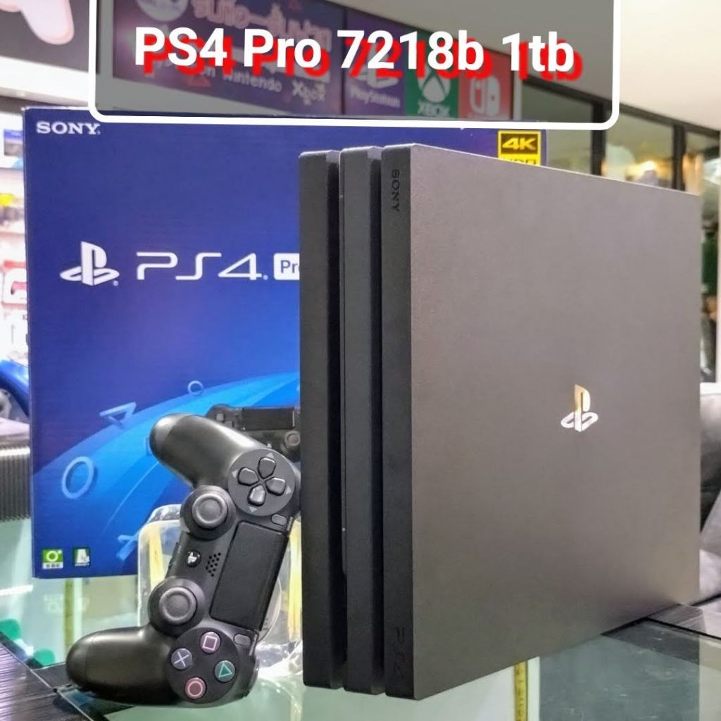 เครื่อง PS4 Pro 1TB มือ2 สภาพดี Playstation4 Pro มือสอง พัดลมเสียงไม่ดัง (PS4 มือสอง PS4 มือ2)