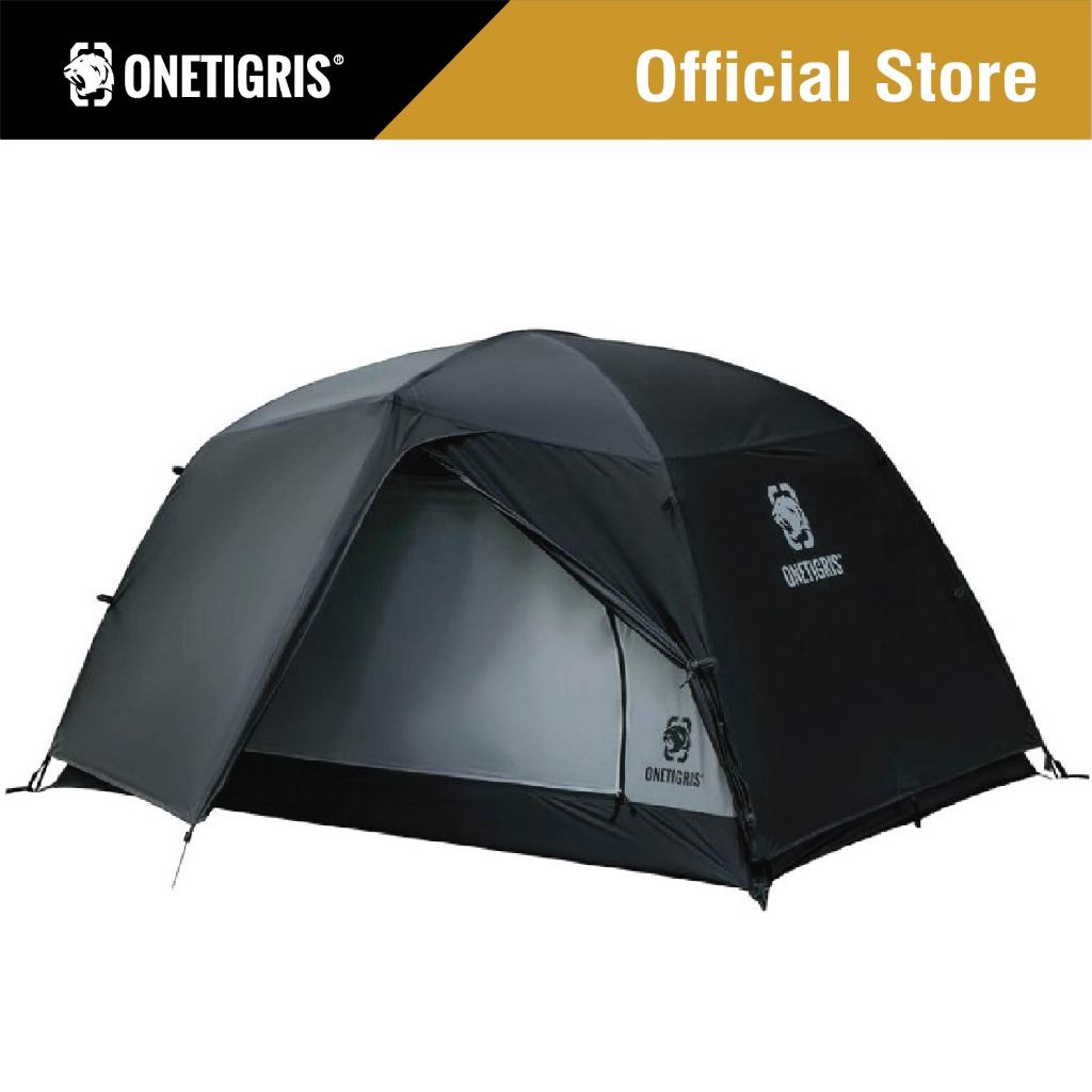 OneTigris เต็นท์ รุ่น STELLA Camping Tent (Black Tigris) เต็นท์ตั้งเเคมป์ เต้นท์สนามเดินป่าเต็นท์กันฝนเต็นท์สำหรับ1-2คน