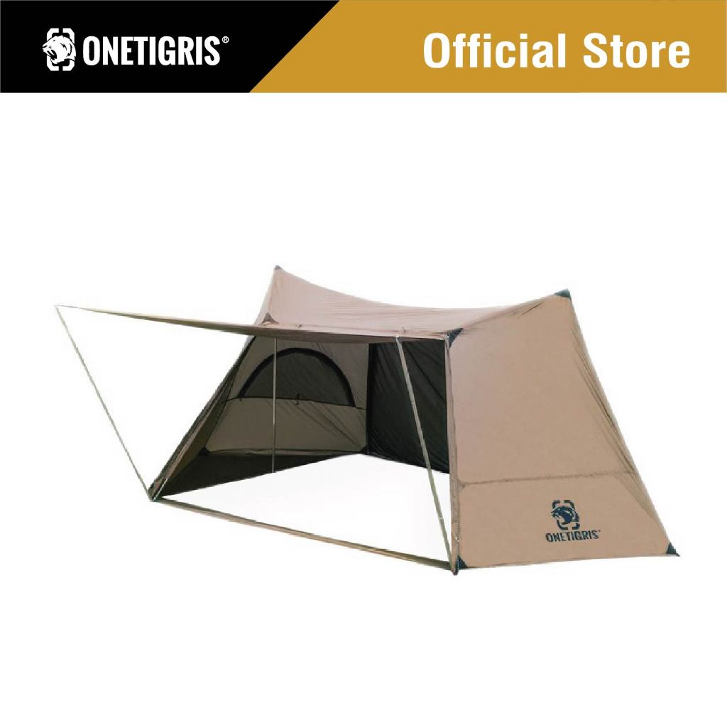 OneTigris เต็นท์ รุ่น Solo Homestead Camping Tent (รุ่น Upgrade ผ้า 50D) เต็นท์กำบัง Shelter เต็นท์บุชคราฟ