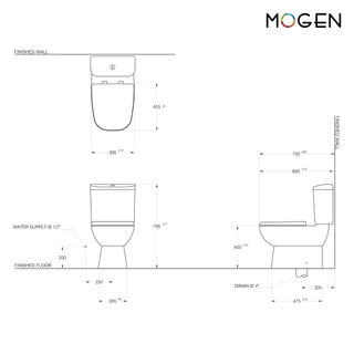 MOGEN MT14N/S1 ฝารองนั่ง Slow