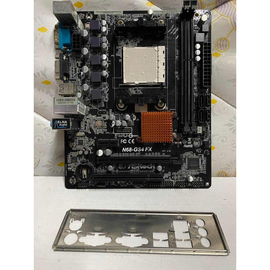 Mainboard เมนบอร์ด ASRock N68-GS4 FX Rev2 Socket AM3+ มีฝาหลัง
