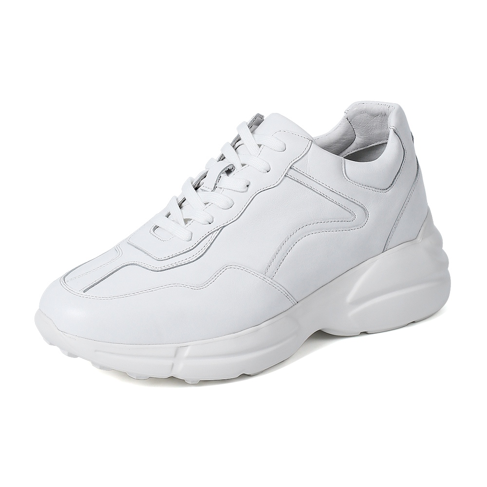 Chunky Sneakers - White  (8cm lifted)