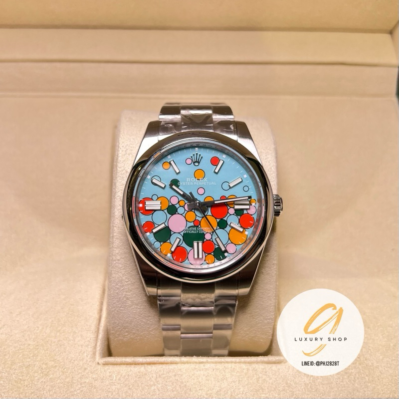 ✅CC R7 1:1 นาฬิกาOP สีฟ้าบอลลูน 41mm ตรงที่สุด automatic *ตรงตามรูป100%