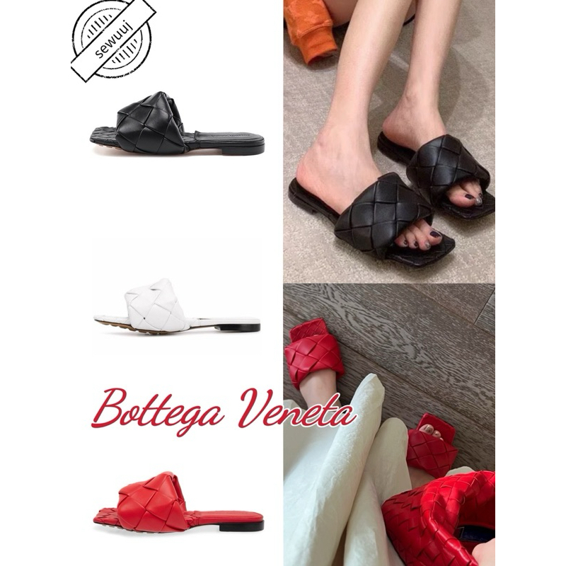 รองเท้าแตะแฟชั่น Bottega Veneta Lido ของแท้