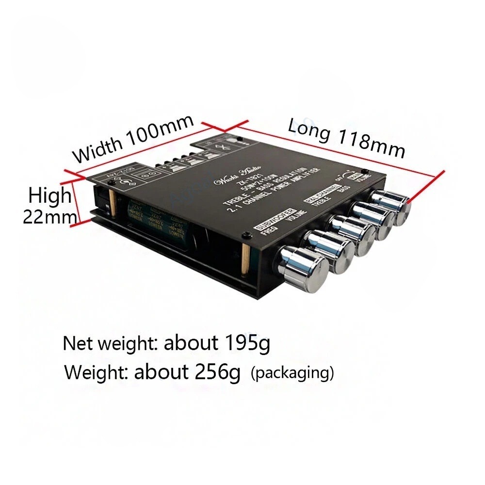 ZK-TB21 32พินชิปขนาดใหญ่5.0เครื่องขยายเสียงบลูทูธ2*50w เครื่องขยายเสียงซับวูฟเฟอร์-Audio DIY Store