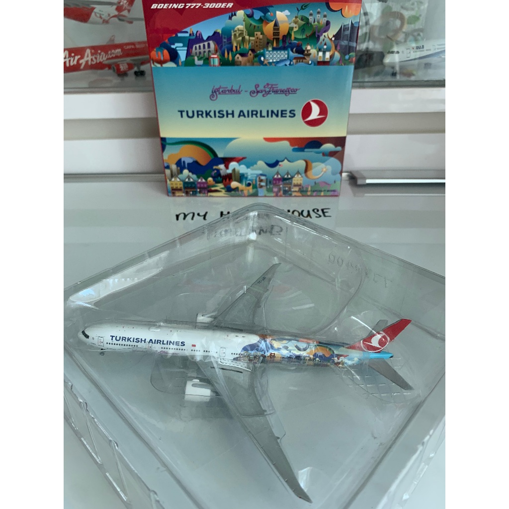Turkish Airlines B777-300ER Istanbul To San Francisco Inaugural (TC-JJU) JC Wings 1:400