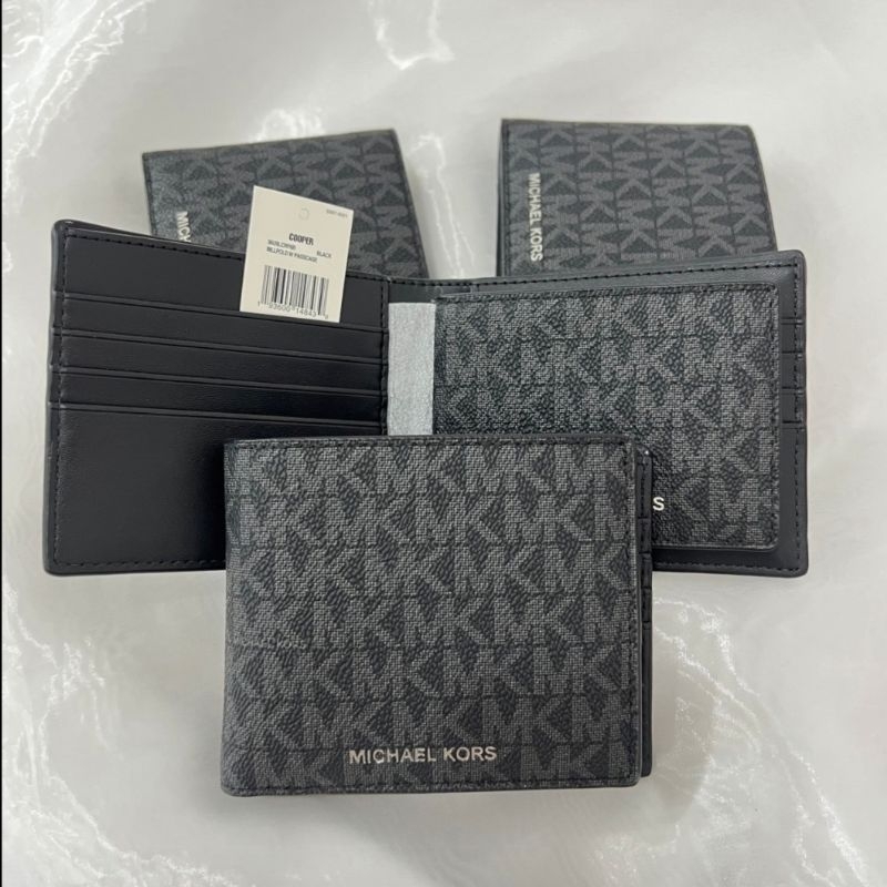 MK Cooper Logo Billfold Wallet กระเป๋าสตางค์ชาย มีไส้